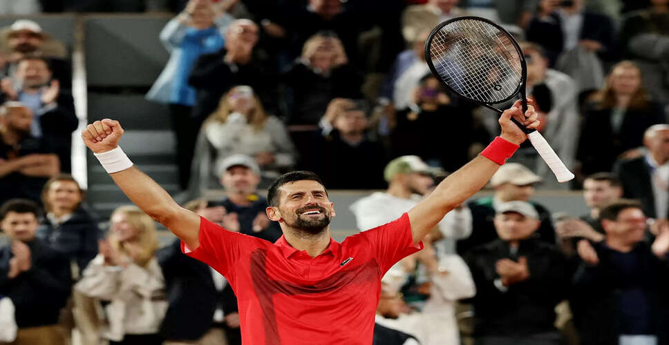 Novak Djokovic Advances to French Open Semi-Finals in Pursuit of 25th Grand Slam Title