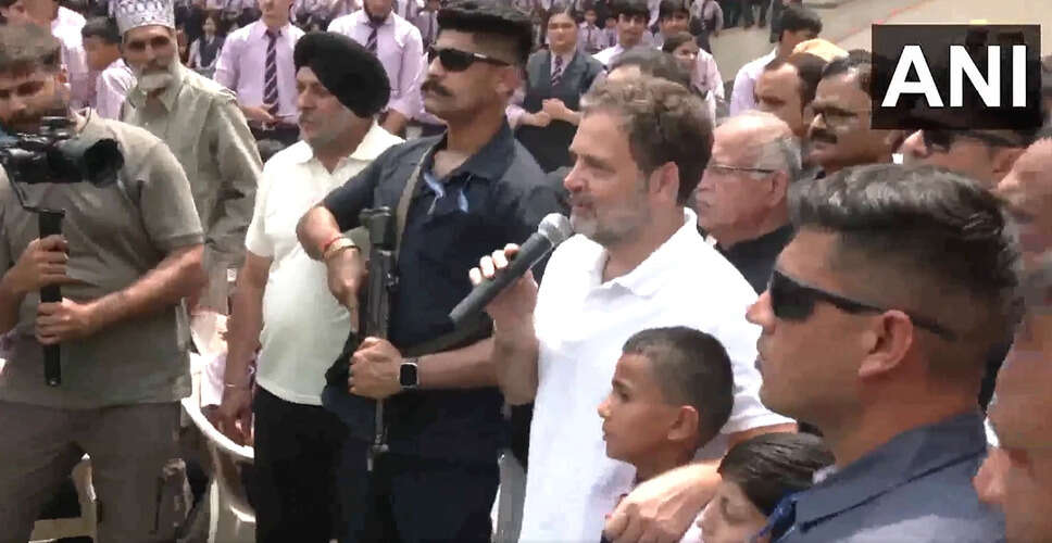 Rahul Gandhi Visits Poonch School Amid Cross-Border Shelling Concerns
