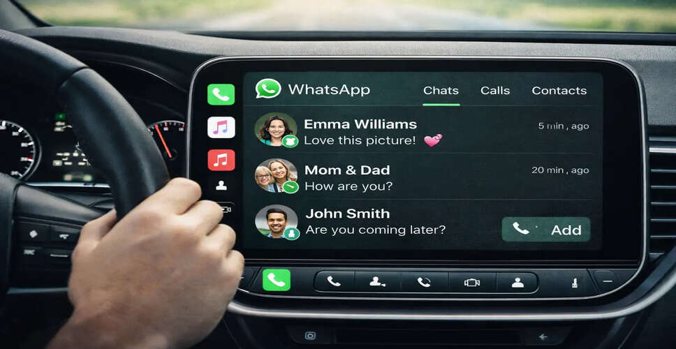 WhatsApp Launches New CarPlay App for Enhanced Driving Safety