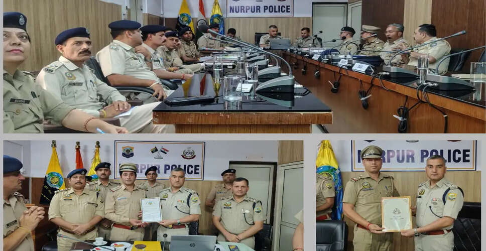 Nurpur Police Conducts Monthly Crime Review Meeting to Enhance Security Measures
