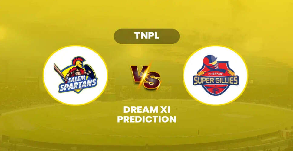 Salem Spartans Set to Face Chepauk Super Gillies in TNPL 2025 Clash