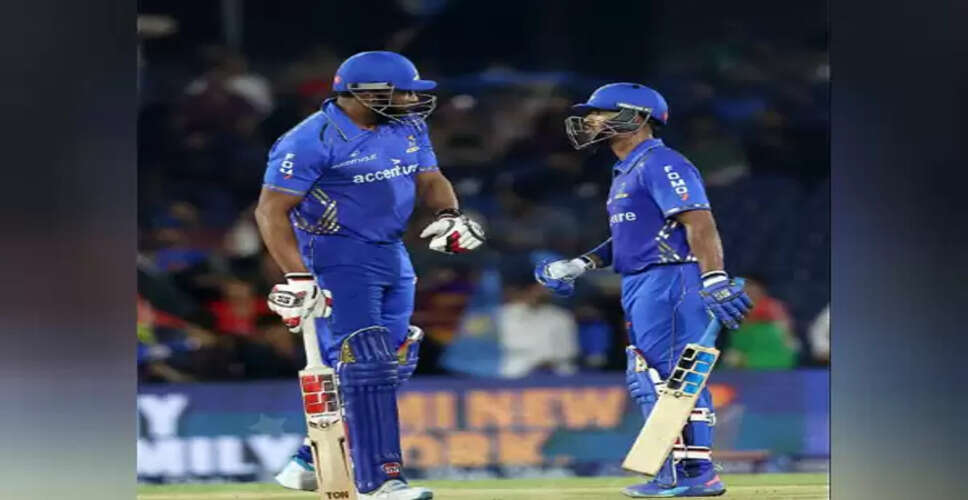 Kieron Pollard's Heroics Propel MI New York to Narrow Victory Over LA Knight Riders
