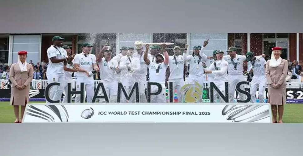 South Africa Celebrates Historic ICC World Test Championship Victory