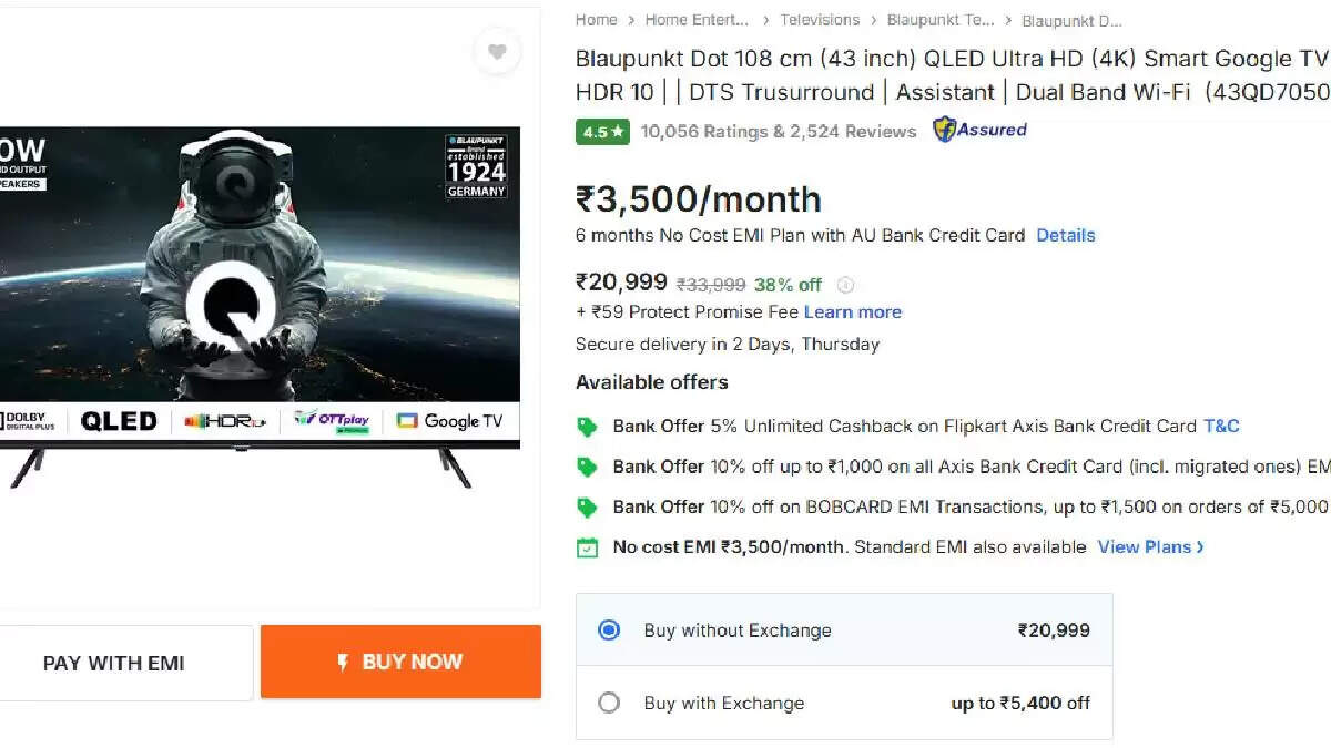Top Affordable 4K Smart TVs Under ₹30,000 Available on Flipkart