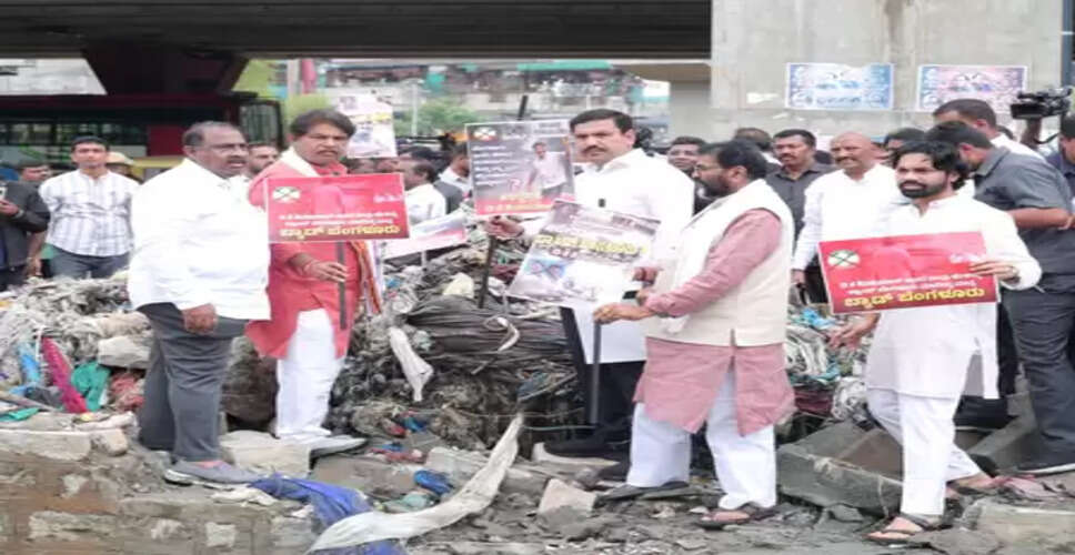 Karnataka BJP delegation visits rain-affected areas in Bengaluru, slams Cong govt