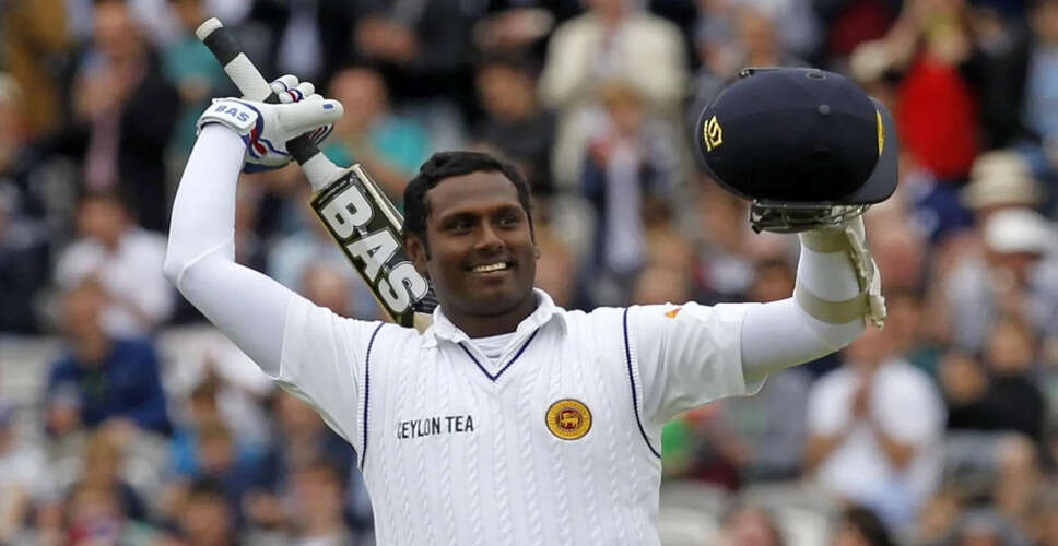 Angelo Mathews Announces Retirement from Test Cricket After 17 Years