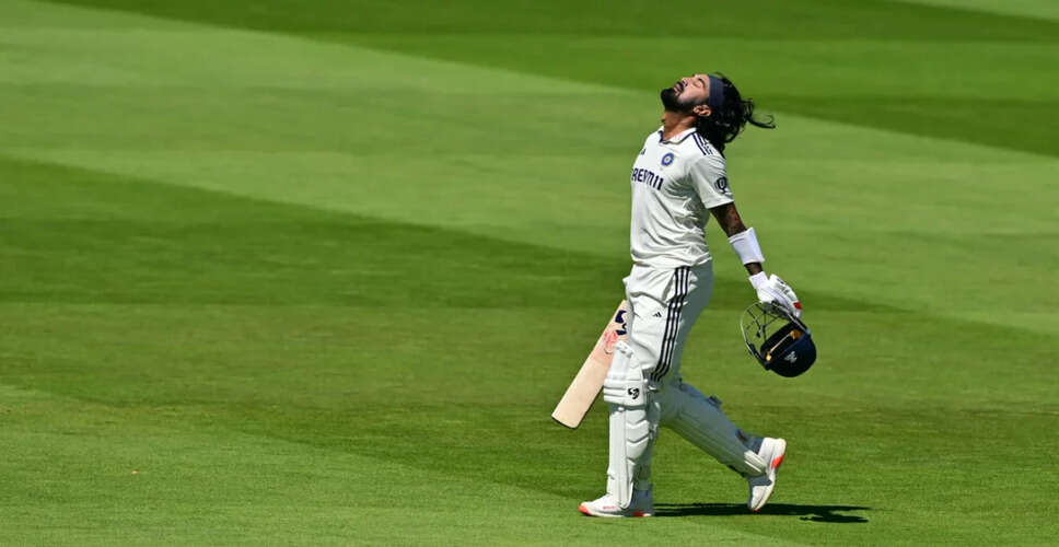 KL Rahul Achieves Milestone with 10th Test Century at Lord's