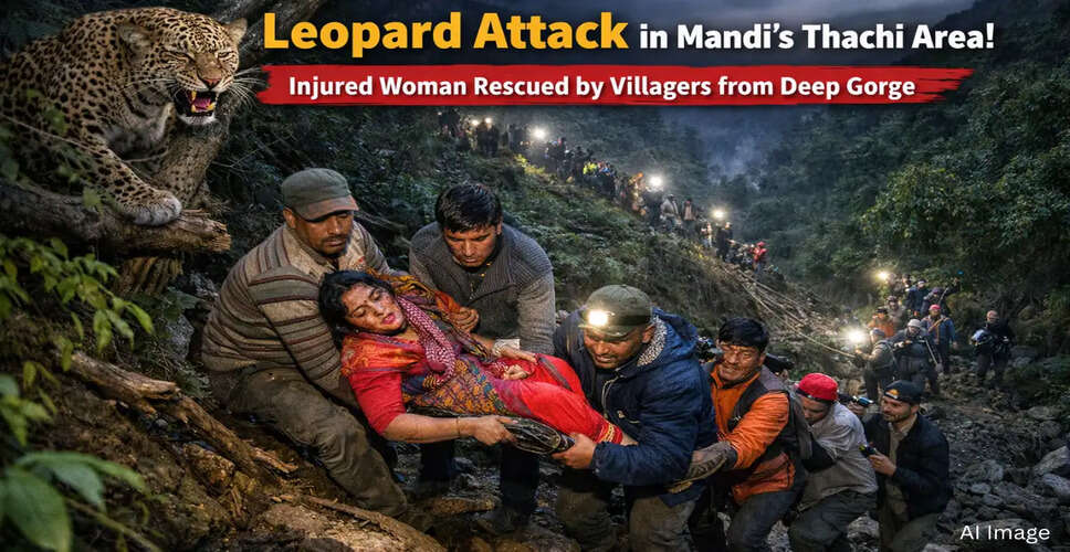 Leopard Attack Leaves Woman Injured in Mandi District
