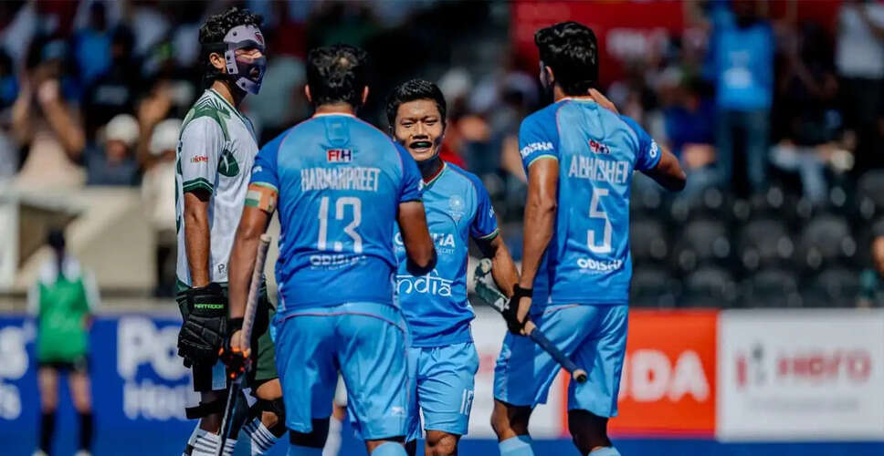 India Triumphs Over Pakistan in Thrilling FIH Pro League Match