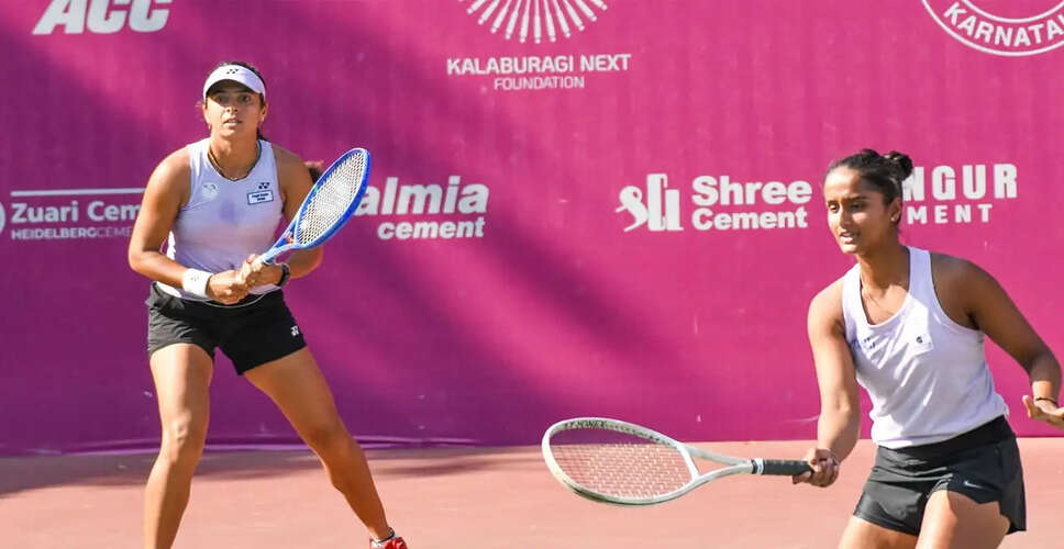 Vaishnavi Adkar and Ankita Raina Shine at ITF W35 Kalaburagi