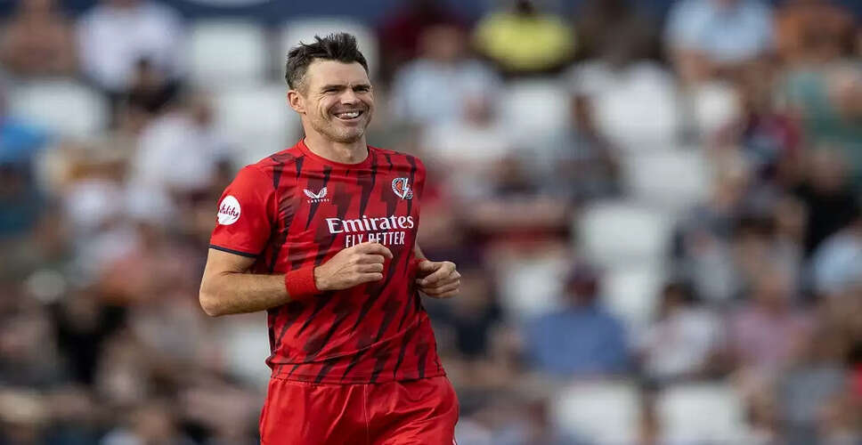 James Anderson Makes Historic Entry into The Hundred T20 Competition
