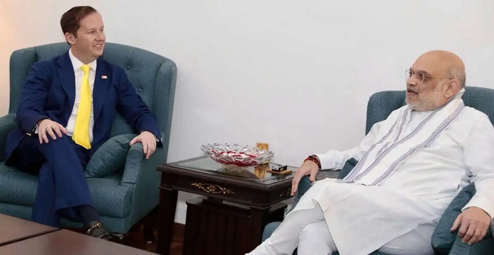 US Ambassador Sergio Gore Discusses Counter-Terrorism with Indian Home Minister Amit Shah