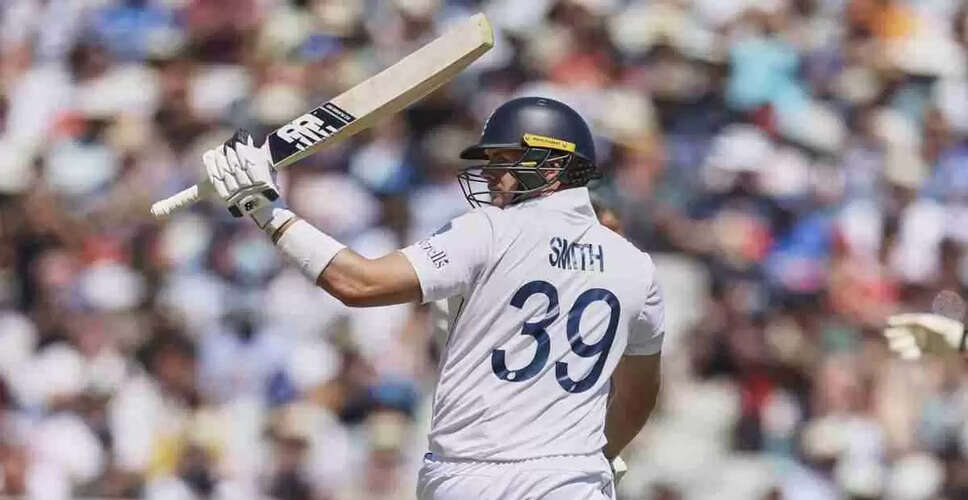 Jamie Smith Matches Quinton de Kock's Record in Test Cricket