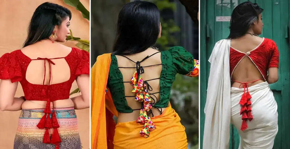 Trendy Sleeveless Blouse Back Designs to Elevate Your Saree Look