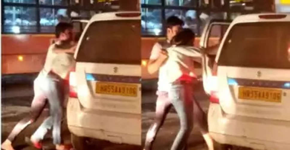 Viral Video: Girl's friend pushed her into car after fight, finds Delhi Police probe (Ld)