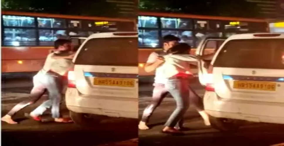 Viral Video: Girl's friend pushed her into car after fight, finds Delhi Police probe (Ld)