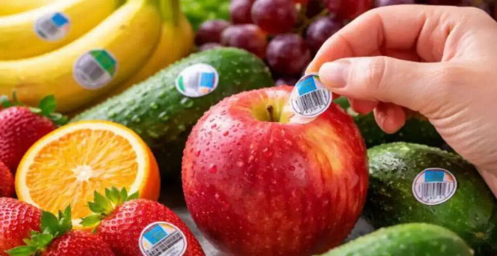 FSSAI Warns Against Eating Fruits and Vegetables with Stickers