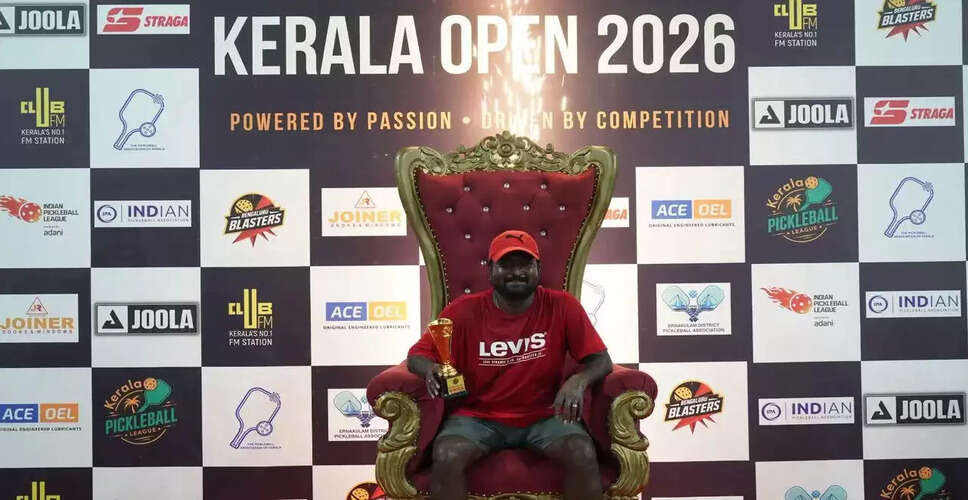 Senthil Kumar Clinches Beginner Men&rsquo;s Singles Title at Kerala Open 2026