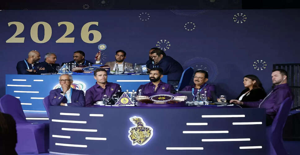Kolkata Knight Riders Make Bold Moves in IPL 2026 Mini Auction