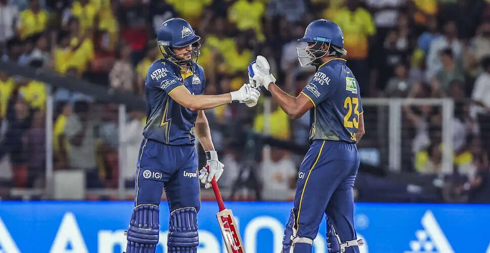 Gujarat Titans Set Challenging Target of 230 Against Chennai Super Kings