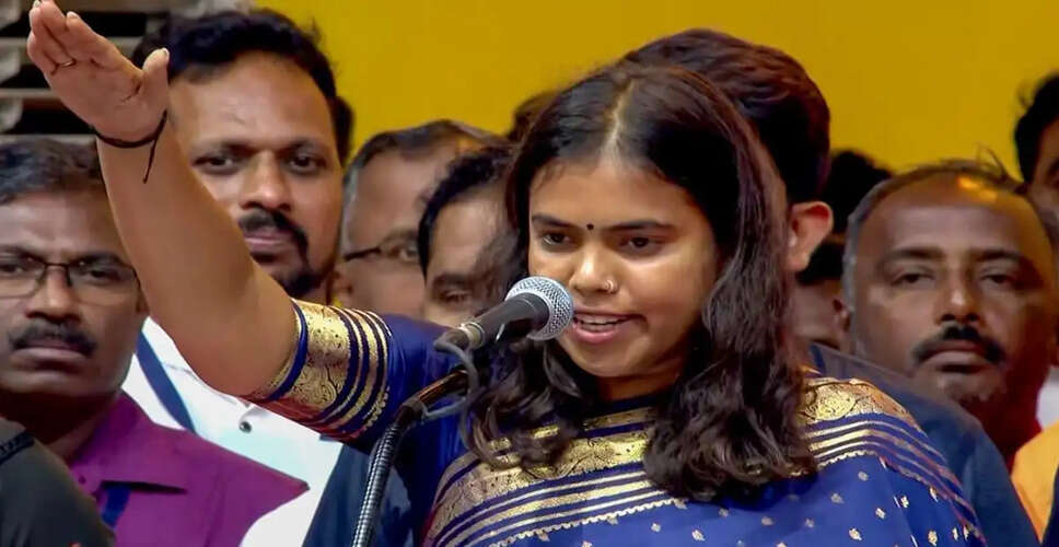 S. Keertana Sworn in as Minister in Tamil Nadu's New Government