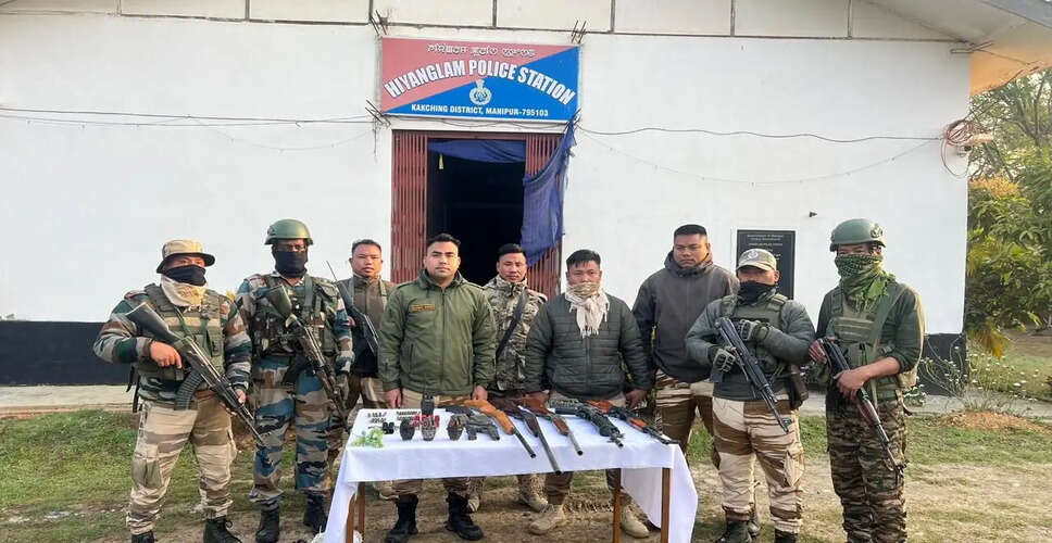 Security Forces Uncover Weapons and Explosives in Manipur Operations