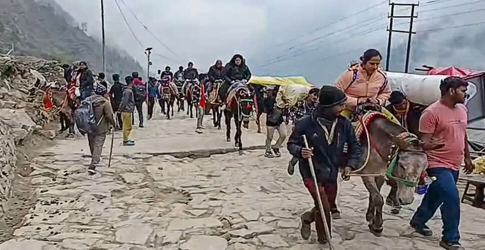 Kedarnath Yatra Disrupted Due to Severe Weather Warnings