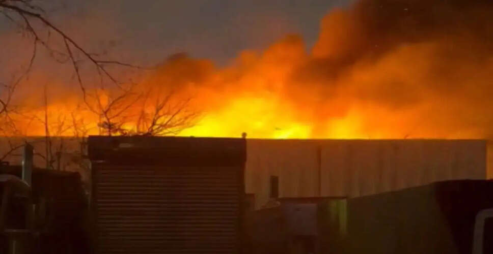 Massive Fire Erupts at New York City Warehouse