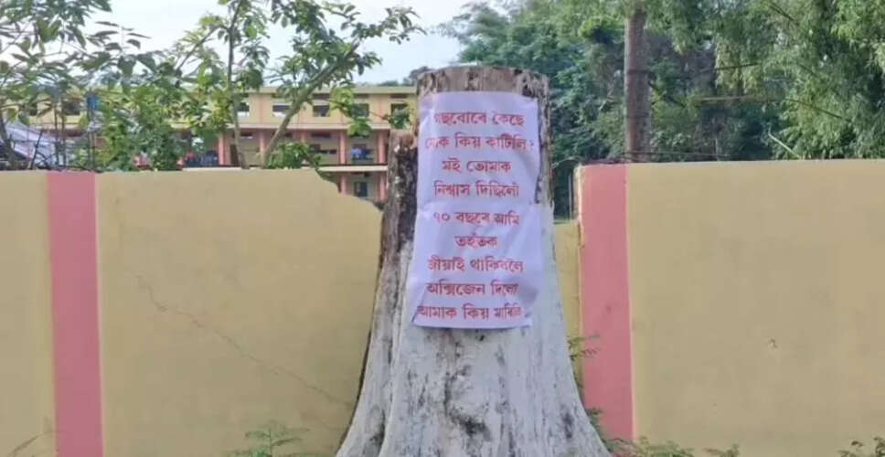 Residents Protest Against Illegal Tree Felling in Tiloinagar