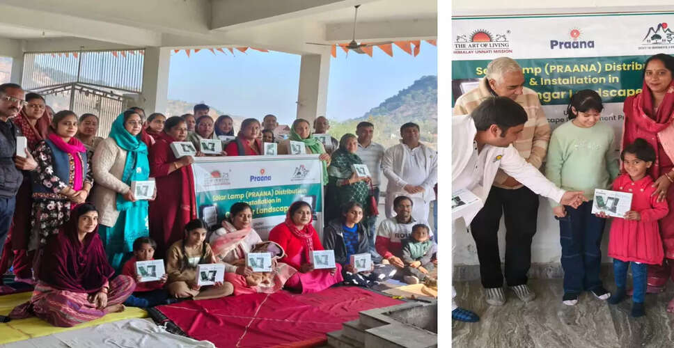 Distribution of Solar Chargers and Lamps to Rural Households in Kangra