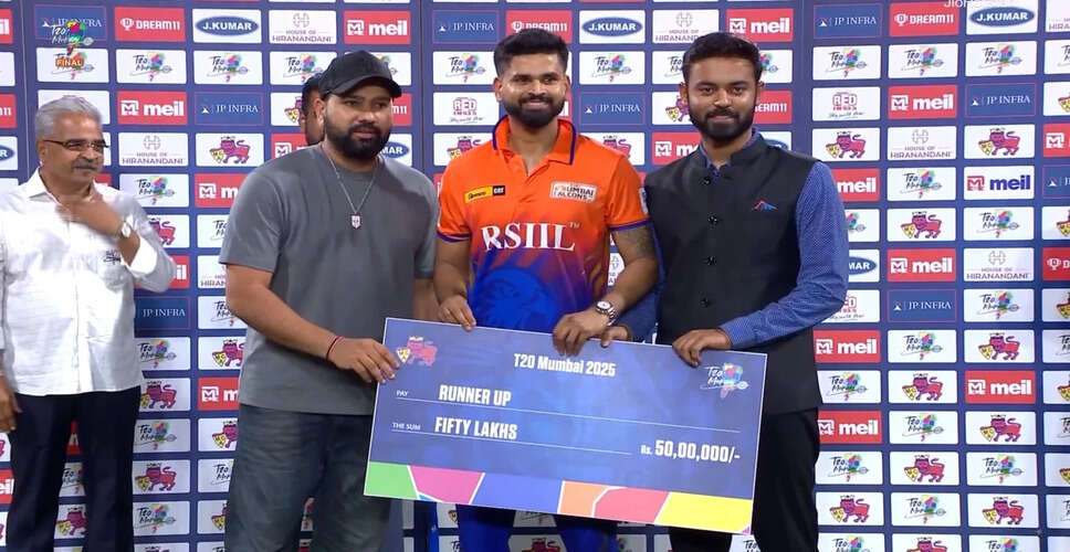 Shreyas Iyer's Heartbreak Continues as SoBo Mumbai Falcons Fall in T20 Mumbai League Final