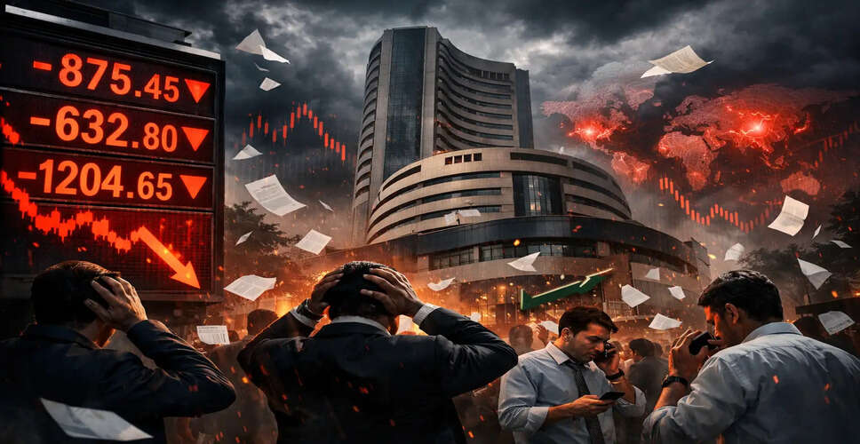 Indian Stock Market Faces Major Decline Amid Global Pressures