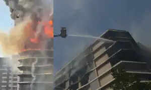 Massive Fire Erupts in Surat Residential Tower, Over 50 Rescued