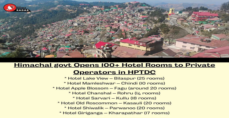 Himachal Pradesh Government Transfers Management of Eight Hotels to Private Operators