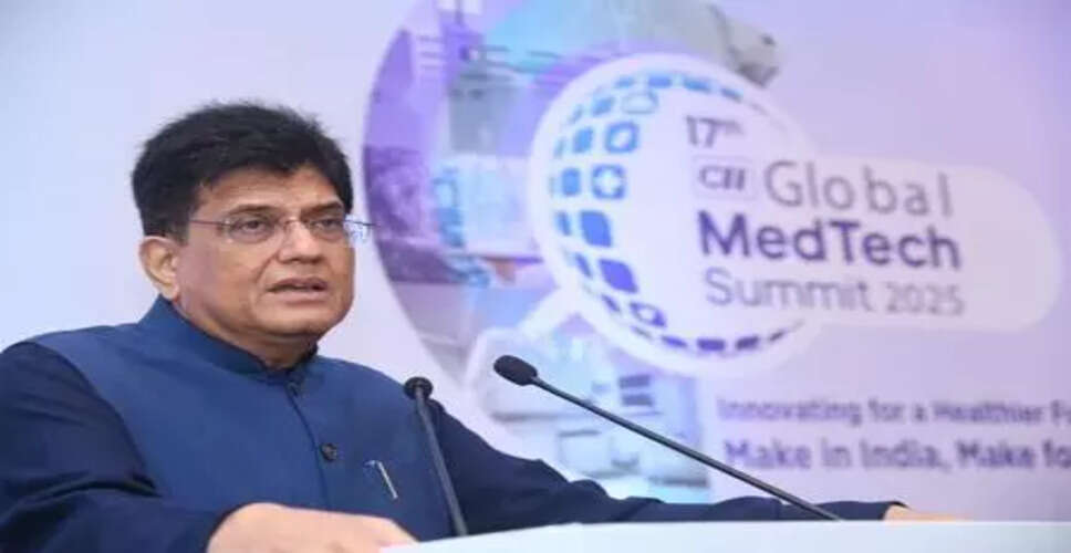 Union Minister Piyush Goyal Advocates for Growth in MedTech Sector