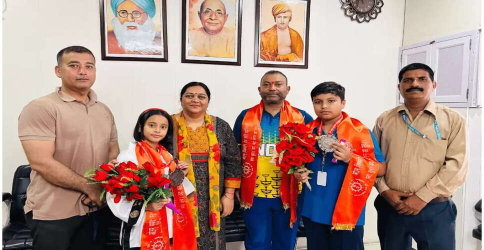 DAV Public School Athletes Shine at International Taekwondo Championship