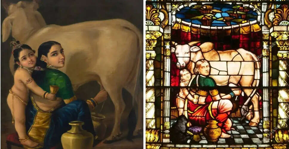 Historic Sale of Raja Ravi Varma's Yashoda and Krishna Painting Unveils Artistic Origins