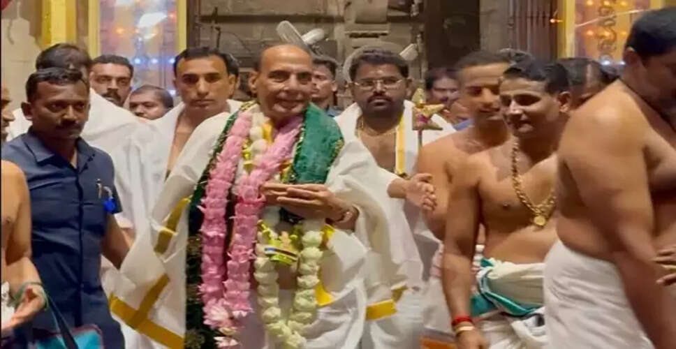 Rajnath Singh's Spiritual Visit and Political Commitment in Tamil Nadu