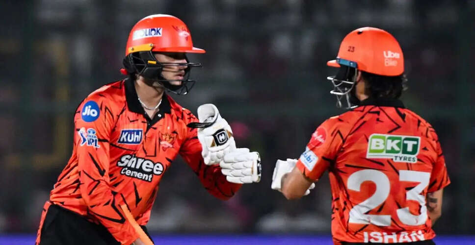 Sunrisers Hyderabad Triumphs Over Rajasthan Royals in Thrilling IPL Encounter
