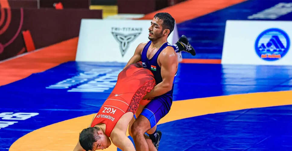 Sagar Singh and Suraj Shine at U23 Asian Wrestling Championships