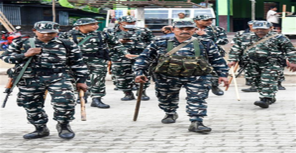 CAPF starts early route marches in Sandeshkhali