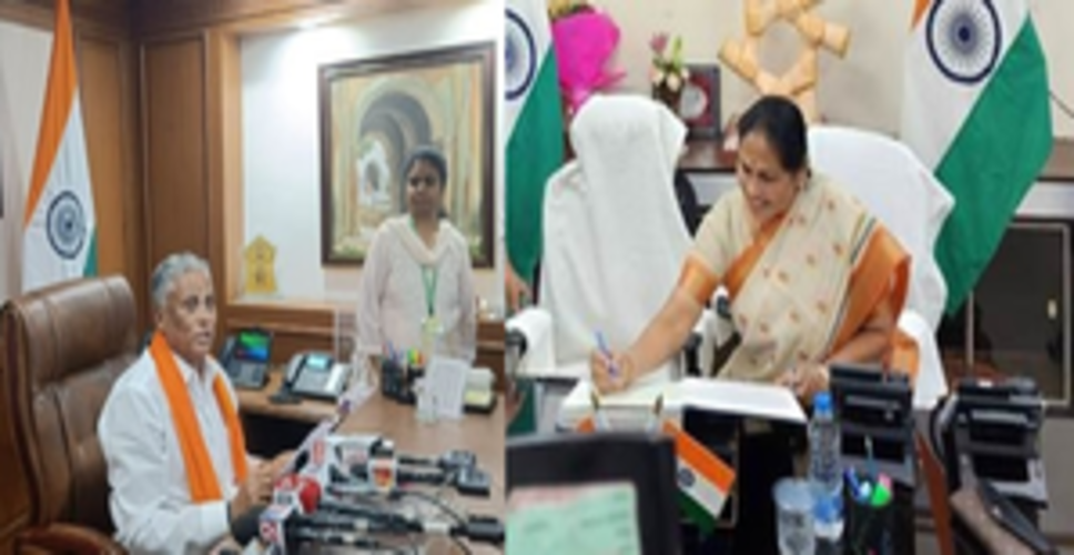 Veeranna Somanna, Shobha Karandlaje assume charge as ministers in Modi 3.0
