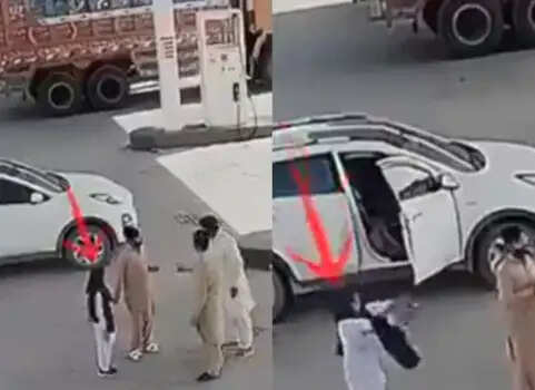 Brave Daughter Defends Father at Gas Station: Viral Incident Captured on CCTV