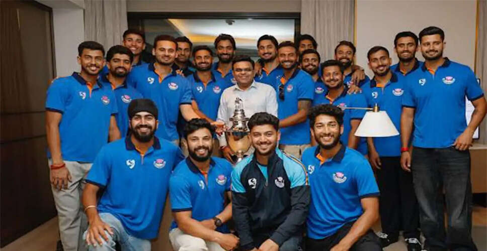 Jammu and Kashmir Celebrates Historic Ranji Trophy Victory with ICC Chairman Jay Shah