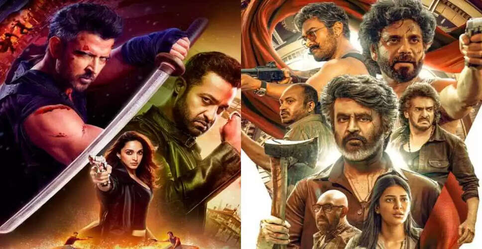 Box Office Showdown: Hrithik Roshan's War 2 vs Rajinikanth's Coolie