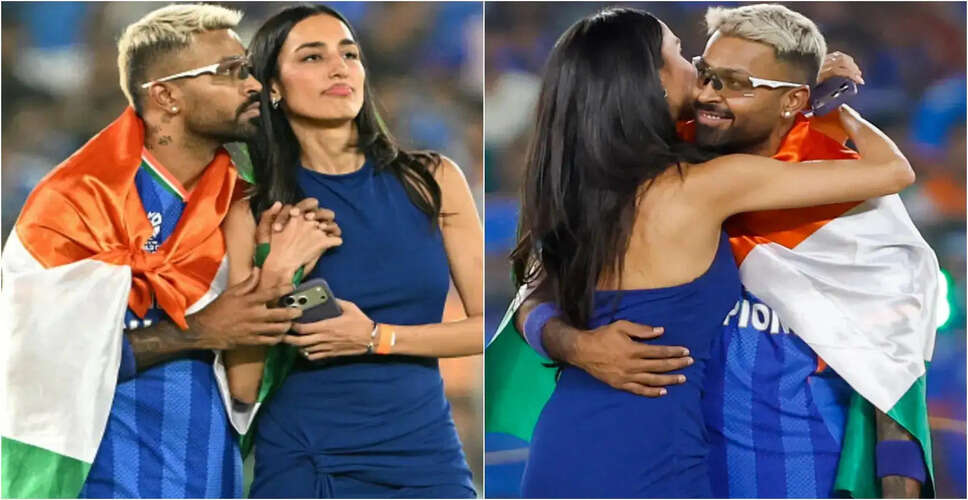 Hardik Pandya Celebrates T20 World Cup Victory with Girlfriend Mahieka Sharma