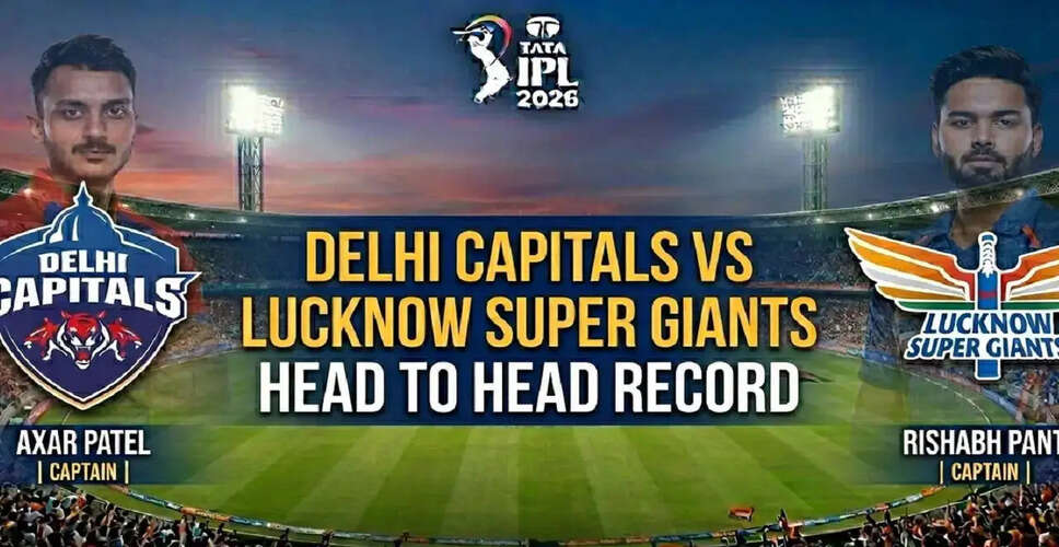 IPL 2026: Delhi Capitals Set to Face Lucknow Super Giants in Season Opener