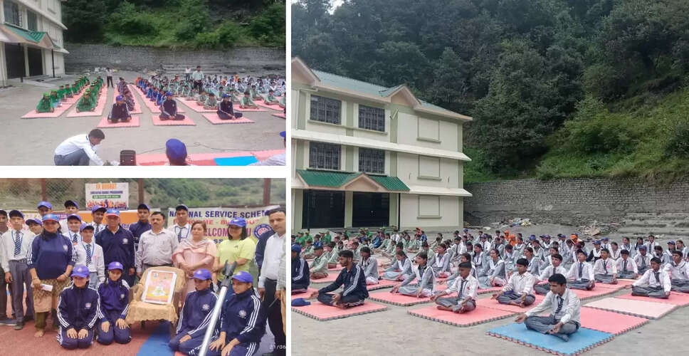 Garola School Commemorates International Yoga Day with Enthusiasm