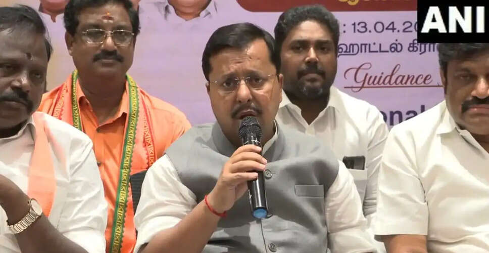 BJP Leader Criticizes DMK Government Ahead of Tamil Nadu Elections
