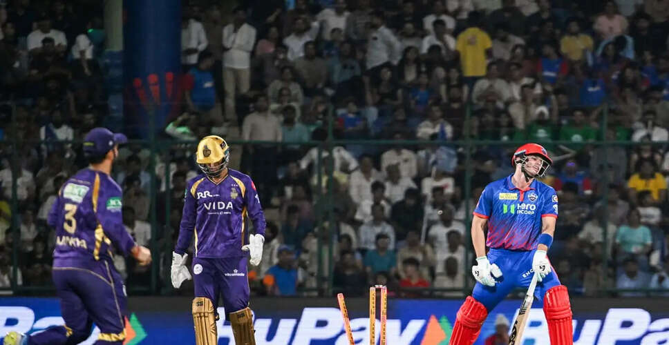 Delhi Capitals Suffer Batting Collapse Against Kolkata Knight Riders in IPL 2026